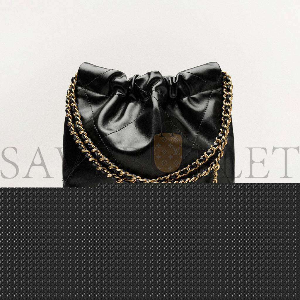 Ch*el master 22 black mini handbag as3980 (20*19*6cm)